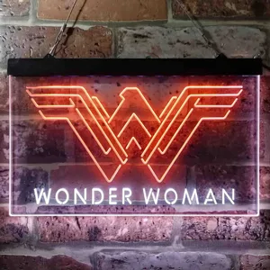 Wonder Woman Logo Neon-Like LED Sign