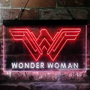 Wonder Woman Logo Neon-Like LED Sign