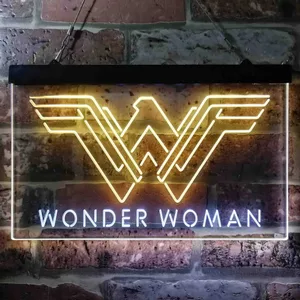 Wonder Woman Logo Neon-Like LED Sign