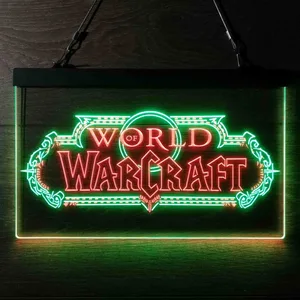 World Of Warcraft Neon-Like LED Sign