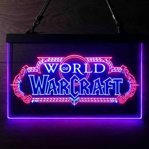 World Of Warcraft Neon-Like LED Sign