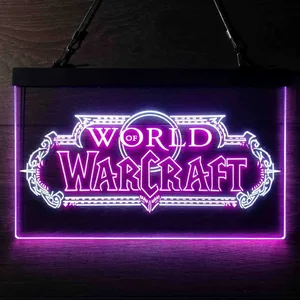 World Of Warcraft Neon-Like LED Sign