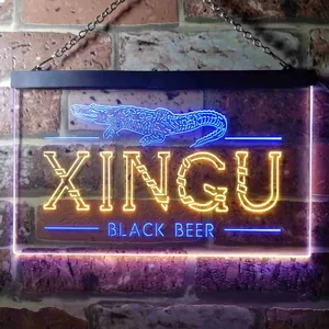 Xingu Black Beer Croc Neon-Like LED Sign