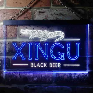 Xingu Black Beer Croc Neon-Like LED Sign