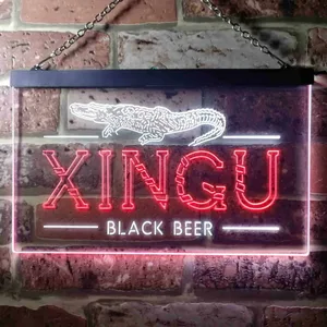 Xingu Black Beer Croc Neon-Like LED Sign