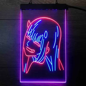 Zero Two Neon-Like LED Sign