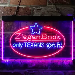 Ziegenbock Only Texans Get it Neon-Like LED Sign