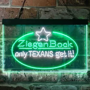 Ziegenbock Only Texans Get it Neon-Like LED Sign