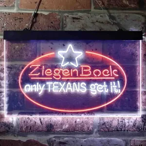 Ziegenbock Only Texans Get it Neon-Like LED Sign