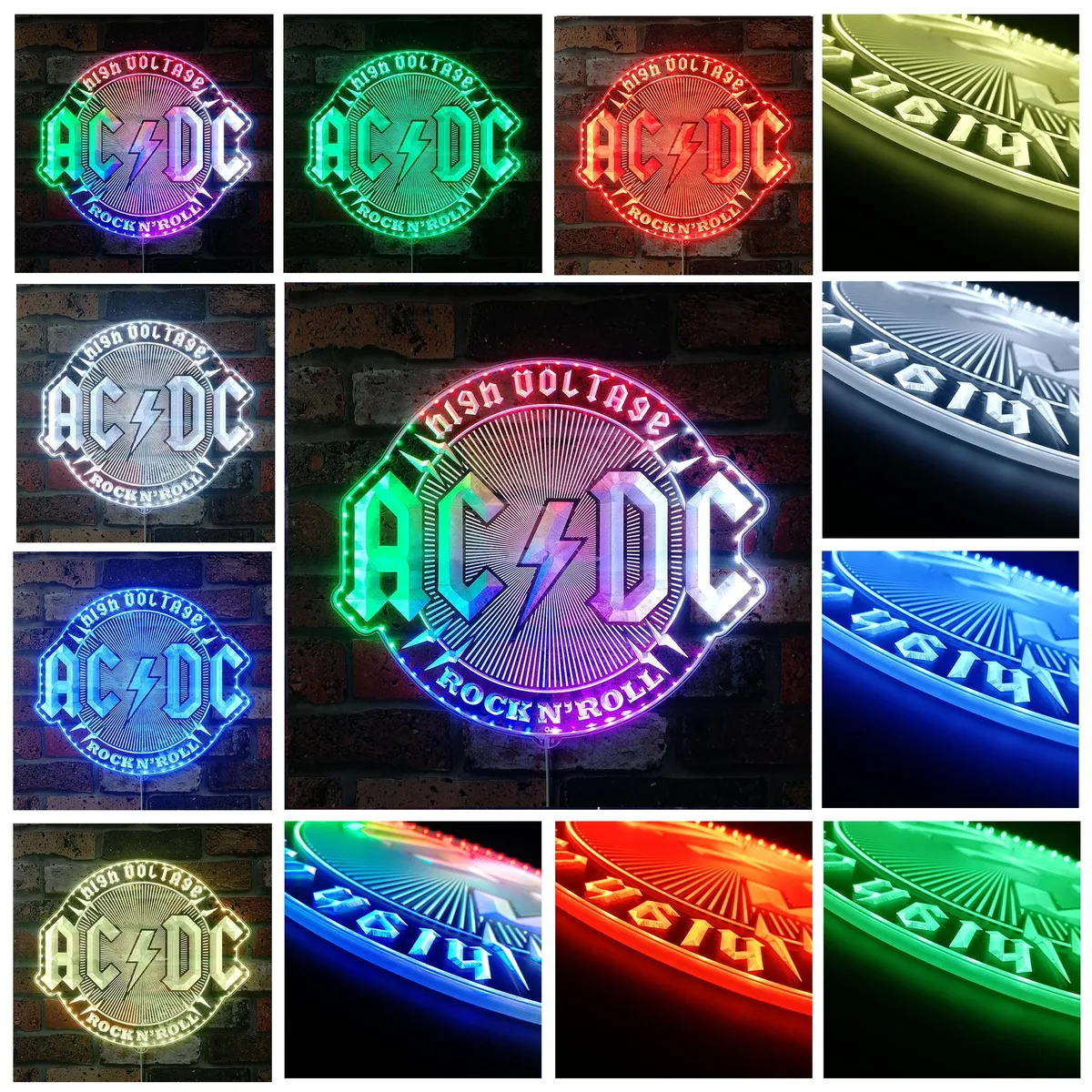 ACDC Logo RGB LED Sign