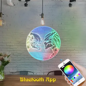 Alien vs. Predator Heads RGB LED Sign