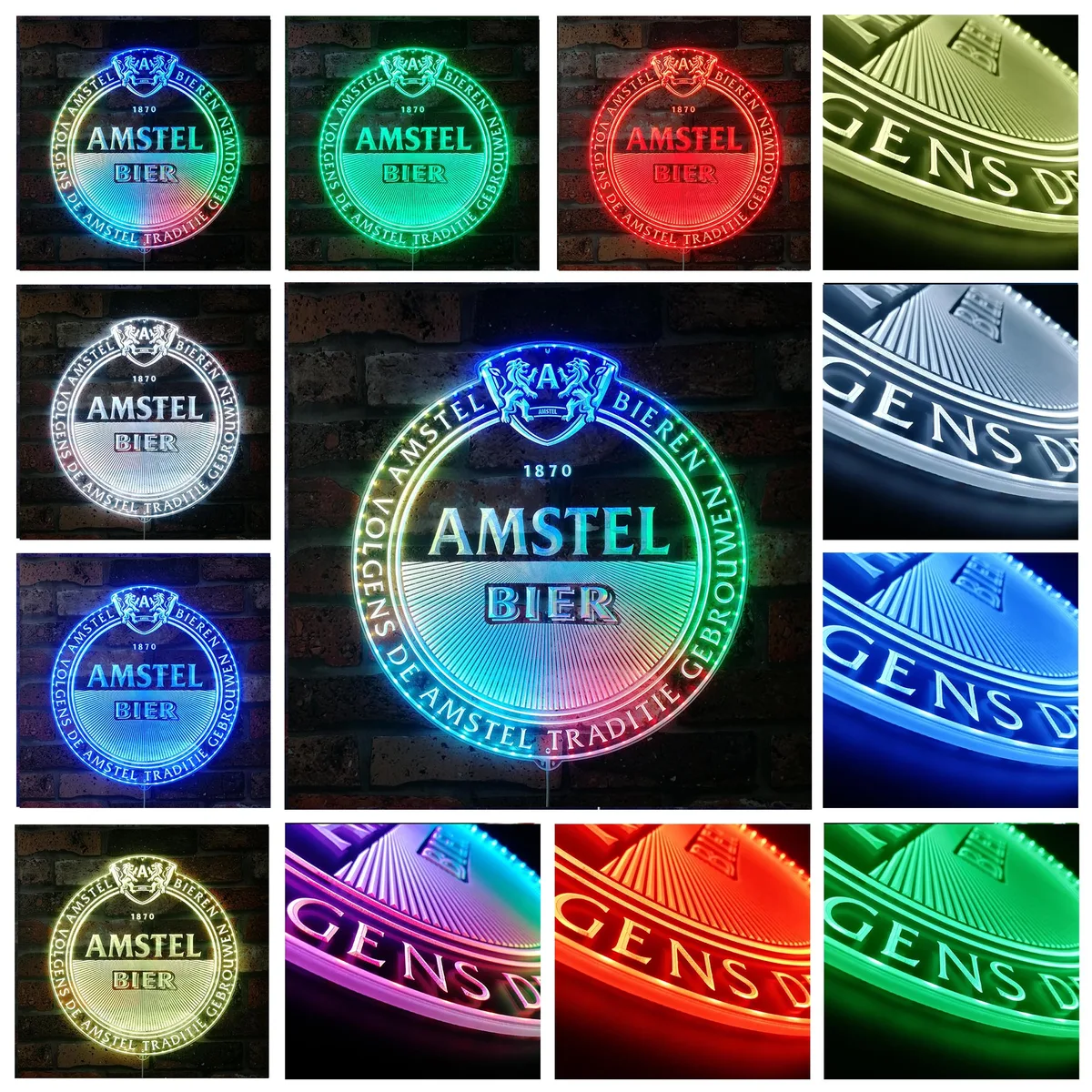 Amstel Beer Logo RGB LED Sign