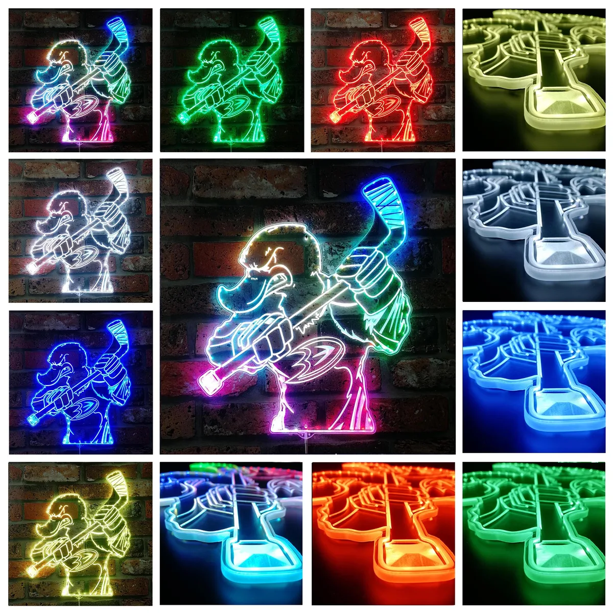 Anaheim Ducks Bardown RGB LED Sign
