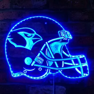 Arizona Cardinals Helmet Logo RGB LED Sign