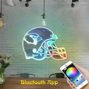 Arizona Cardinals Helmet Logo RGB LED Sign