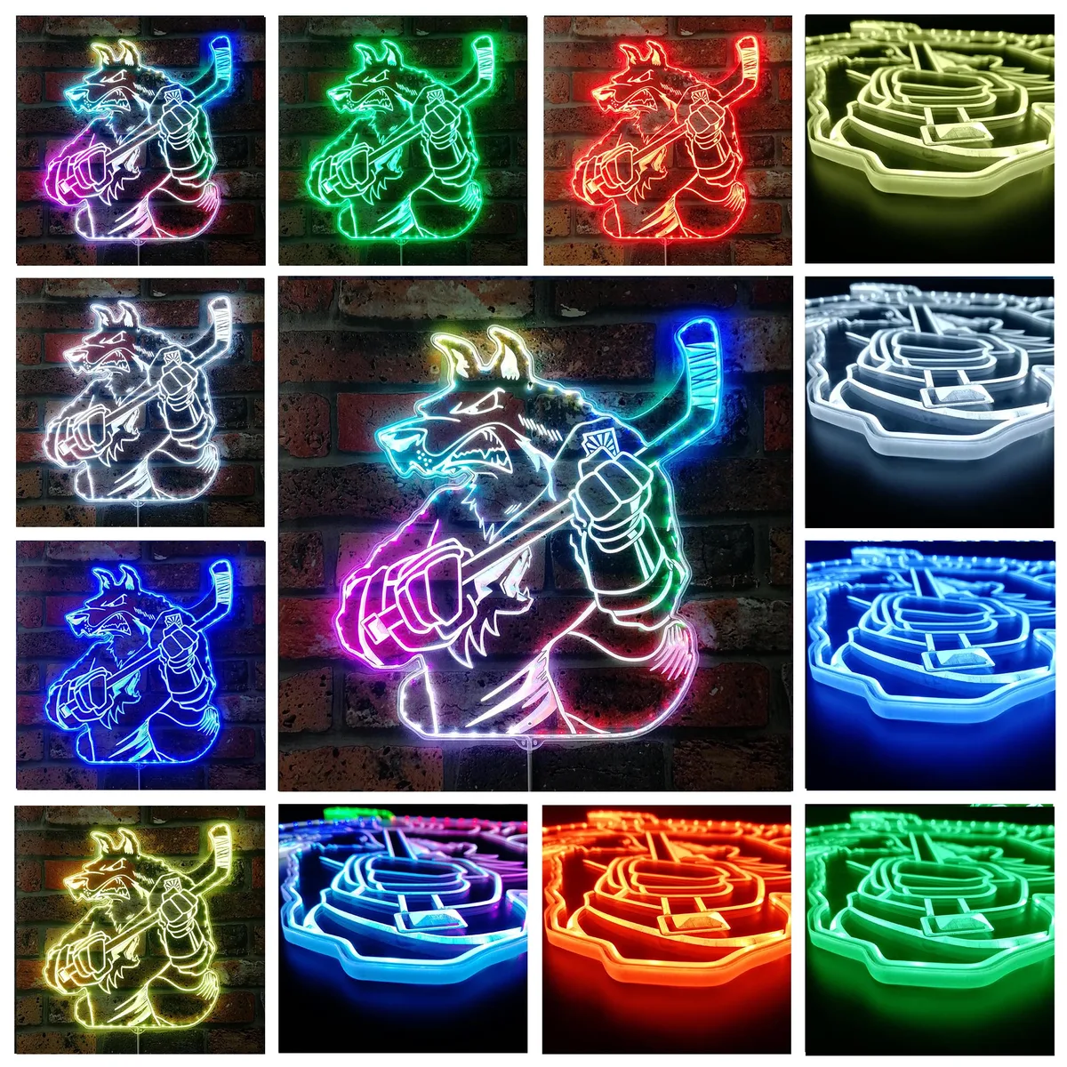 Arizona Coyotes Bardown RGB LED Sign