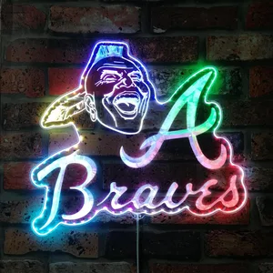 Atlanta Braves Screaming Indian RGB LED Sign