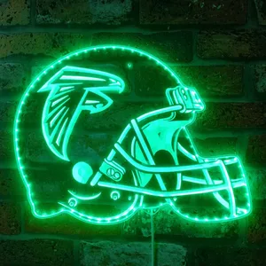 Atlanta Falcons Helmet Logo RGB LED Sign
