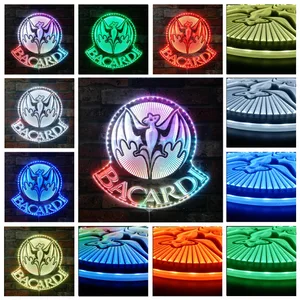 Bacardi Logo RGB LED Sign