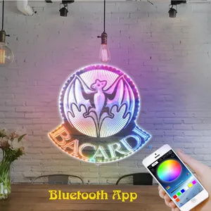 Bacardi Logo RGB LED Sign