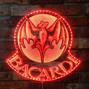 Bacardi Logo RGB LED Sign