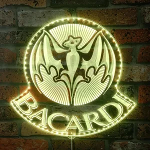 Bacardi Logo RGB LED Sign