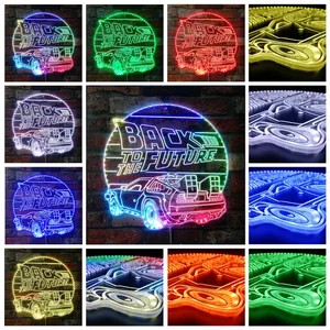 Back to the Future Logo RGB LED Sign