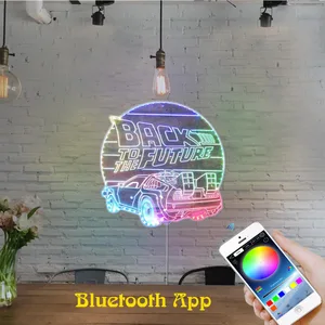 Back to the Future Logo RGB LED Sign