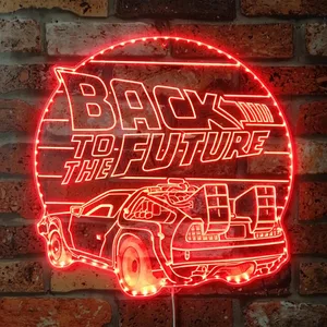 Back to the Future Logo RGB LED Sign
