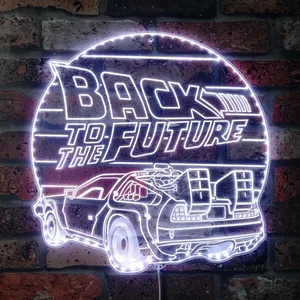 Back to the Future Logo RGB LED Sign