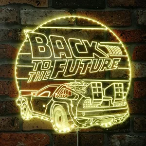 Back to the Future Logo RGB LED Sign