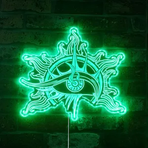 Baldur's Gate 3 Warlock Logo RGB LED Sign