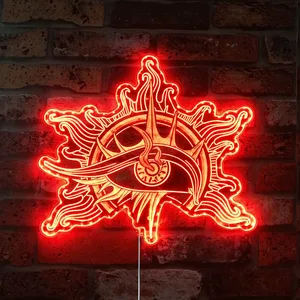 Baldur's Gate 3 Warlock Logo RGB LED Sign