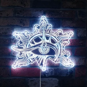 Baldur's Gate 3 Warlock Logo RGB LED Sign