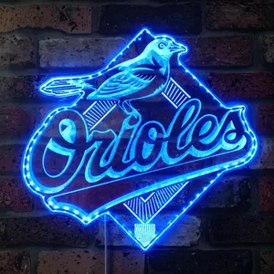 Baltimore Orioles Logo RGB LED Sign