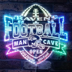 Baltimore Ravens Man Cave RGB LED Sign