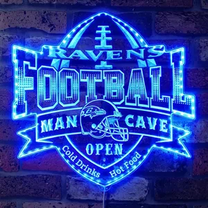 Baltimore Ravens Man Cave RGB LED Sign