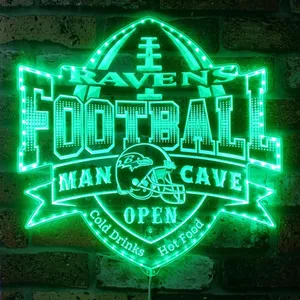Baltimore Ravens Man Cave RGB LED Sign