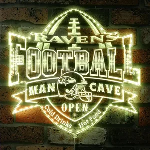 Baltimore Ravens Man Cave RGB LED Sign