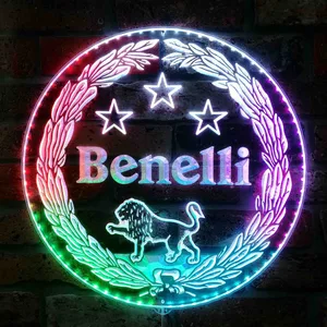 Benelli Firearms Lion Logo RGB LED Sign
