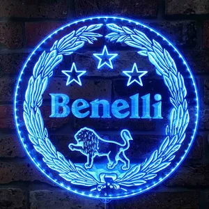 Benelli Firearms Lion Logo RGB LED Sign
