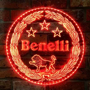 Benelli Firearms Lion Logo RGB LED Sign
