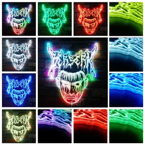 Berserk Mask Logo RGB LED Sign