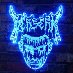 Berserk Mask Logo RGB LED Sign