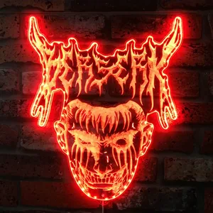 Berserk Mask Logo RGB LED Sign