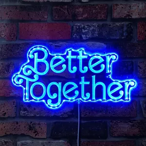 Better Together Wedding Backdrop RGB LED Sign