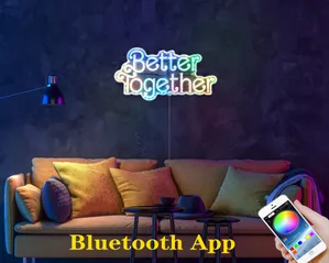 Better Together Wedding Backdrop RGB LED Sign