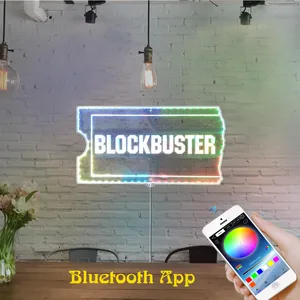 Blockbuster Logo RGB LED Sign