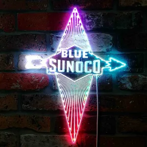 Blue Sunoco Logo RGB LED Sign