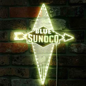 Blue Sunoco Logo RGB LED Sign